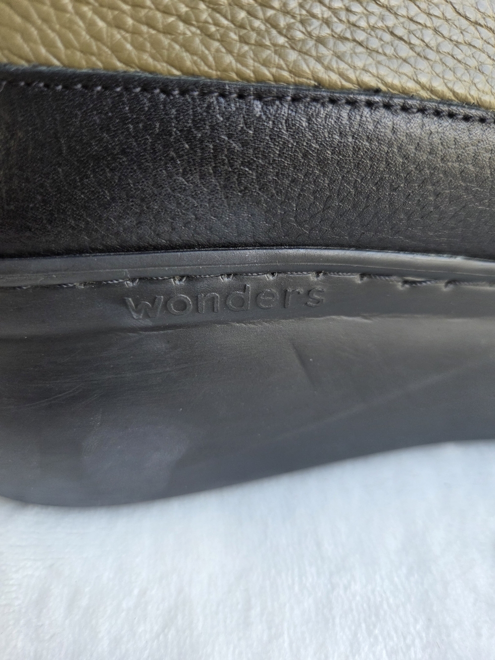 Wonders Leather Platform Penny Loafers Olive Black EU 39 Made in Spain - Picture 9 of 16